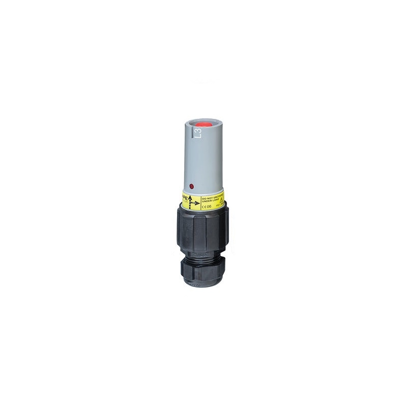 Walther Electric 2F9106GR120S Steckverbinder Powerlock Line Source, 500 A, Schraubanschluss, 120 mm², grau