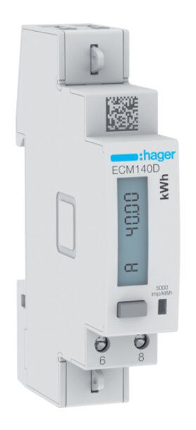 Hager ECM140D Energiezähler Wechselstrom, direkt 40A, MBUS,MID