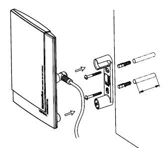 Kathrein BZD30 DVB-T Antenne, Innenaufstellung