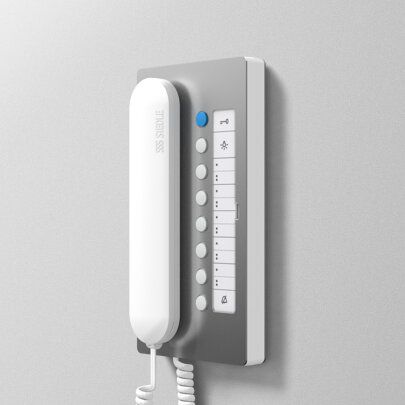 Siedle BTC 850-02 A/W Haustelefon Comfort, Alum./weiß