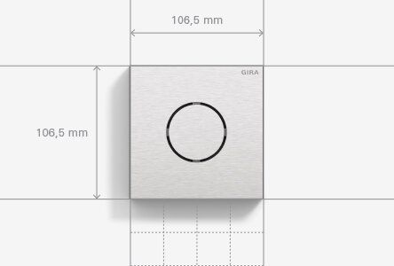 Gira 5569902 Türstationsmodul IBN-Taste, System 106, verkehrsweiß (lackiert)