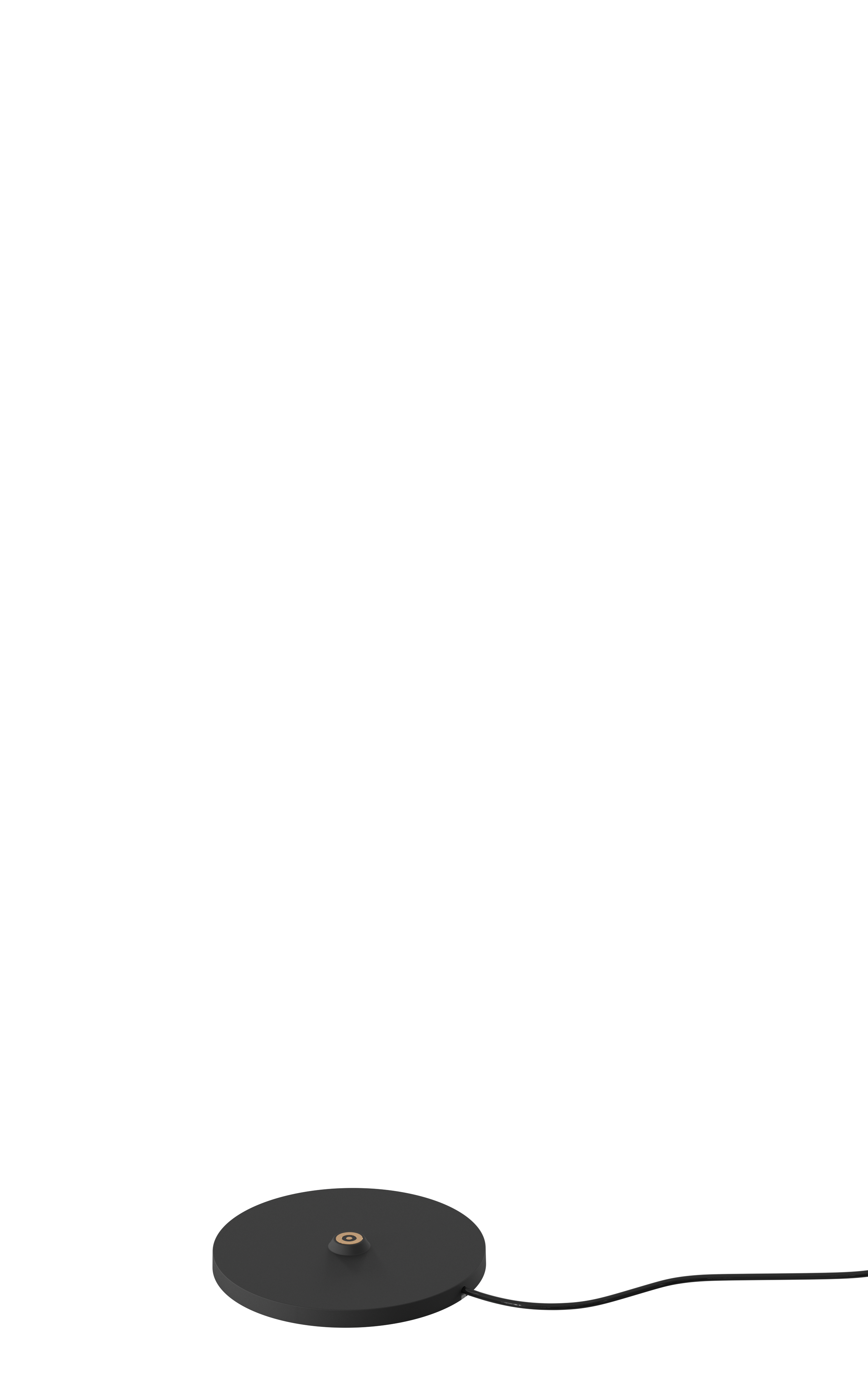 ALED 5702065000005 Einzelladeplatte schwarz für LED-Tischleuchte Calida Nano