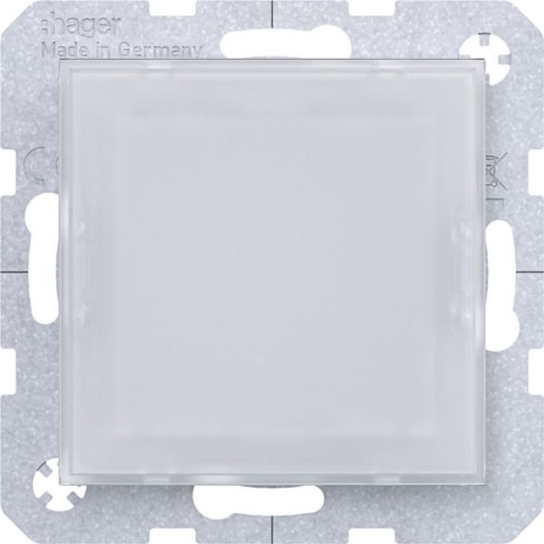 Hager WAF6584WG LED-Signallicht, rote/grüne Beleuchtung, A.x/C.x, lichtweiß glänzend