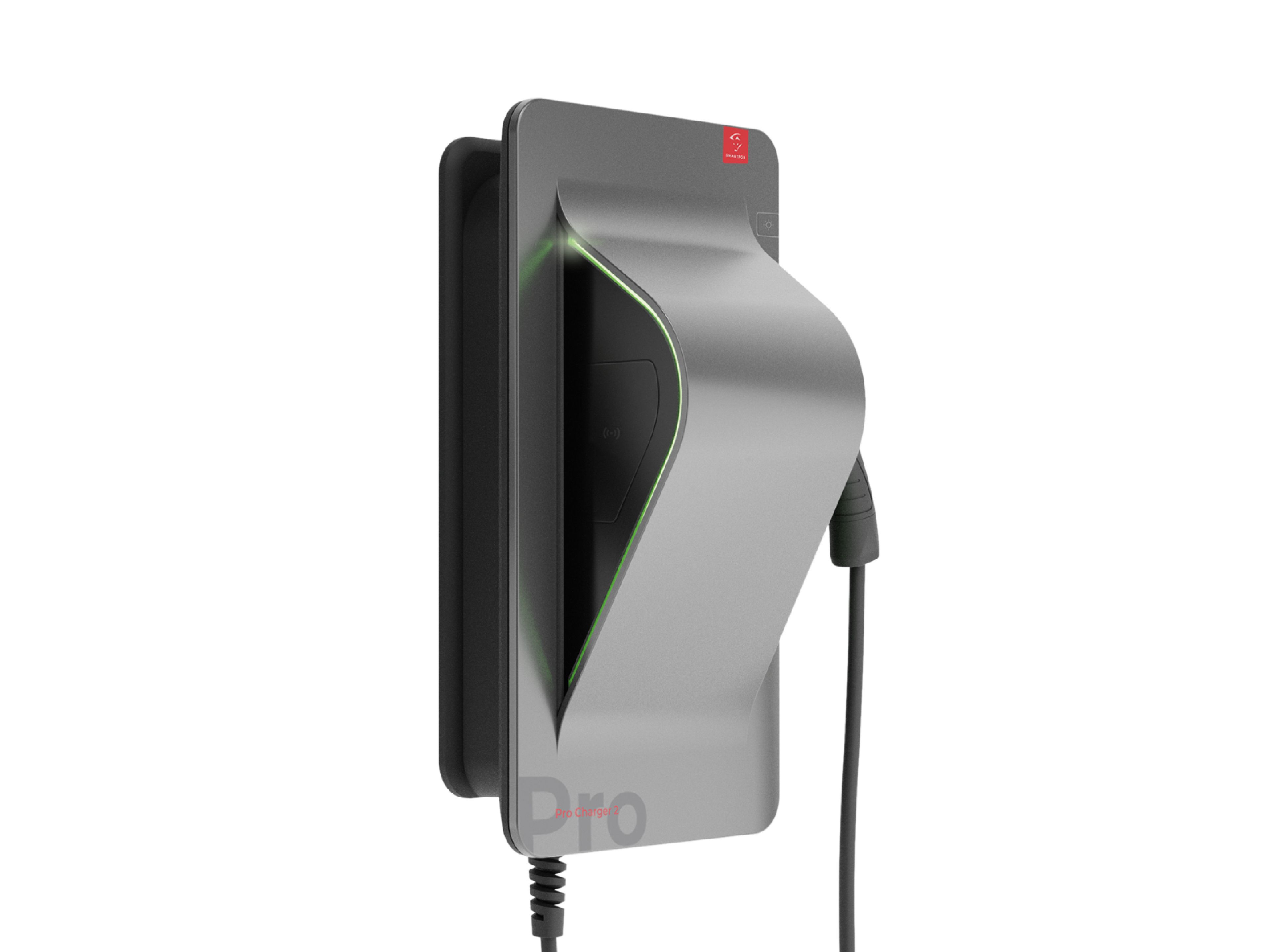 SMARTFOX 0796554799032 Wallbox Pro Charger 2 Silver Edition 11kW, 7m Kabel, RFID, OCCP, BiLa, Display