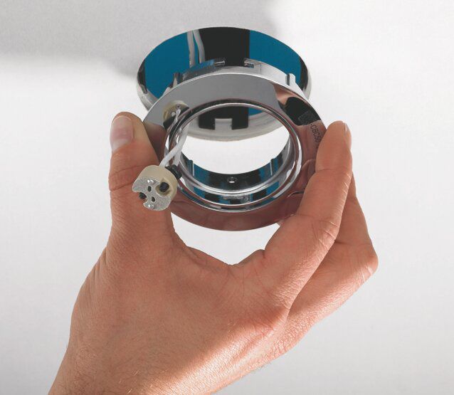 HellermannTyton 148-00076 Deckenabstandhalter für Einbaustrahler 62-90mm