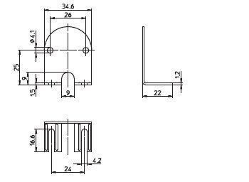 Houben 104824 Befestigungswinkel