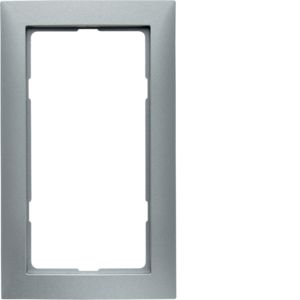 Berker 13099939 Rahmen mit großem Ausschnitt, S.1, aluminium matt