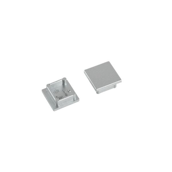 Brumberg 53039260 QualityFlex ONE Endkappen-Set Anbauprofil hoch, silber