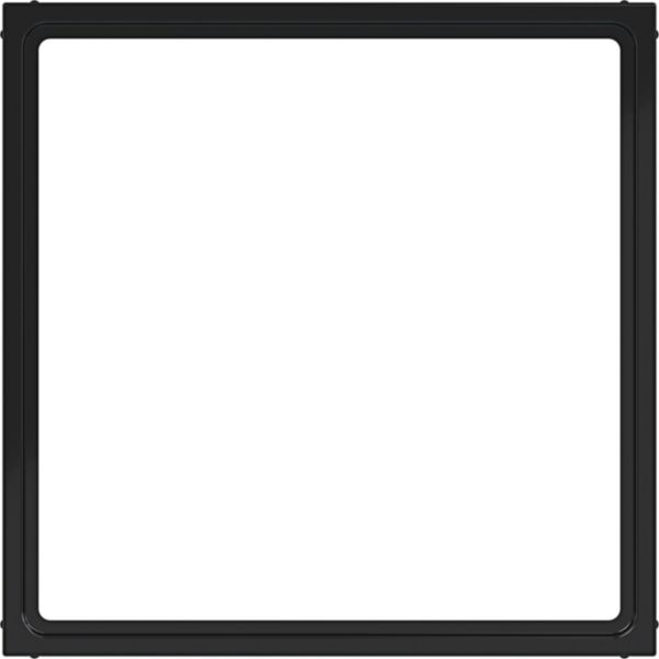 Hager WAF7074BG Zwischenring für Zentralplatte 51 x 51 mm, A.x/C.x, nachtschwarz glänzend