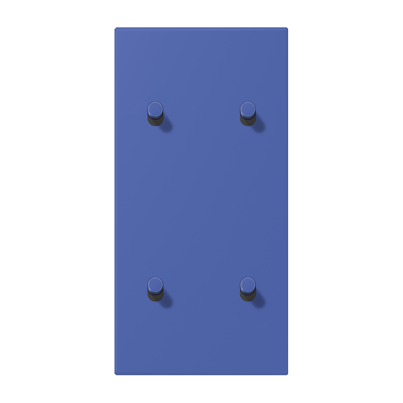 Jung LC12-25R0206 Abdeckung mit Kipphebel "Zylinder", 2 x 2 Kipphebel, senkrecht, bleu outremer 31