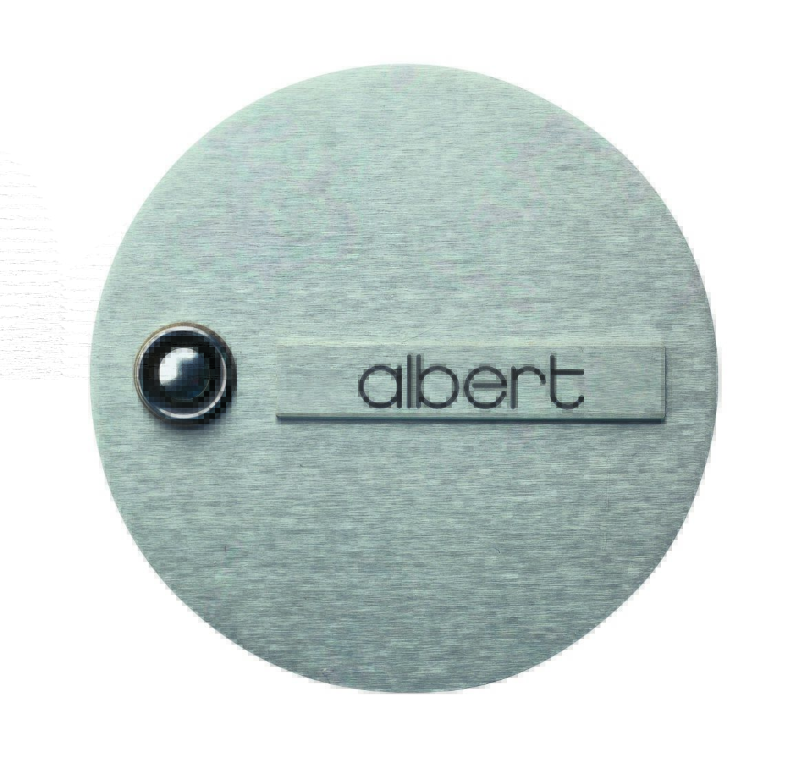 Albert 690945 Klingelplatte rund Edelstahl Ø130mm