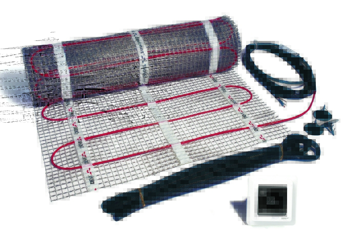 Devi 140F0826 Heizmatte mit Devireg Touch-Regler, 8 m²