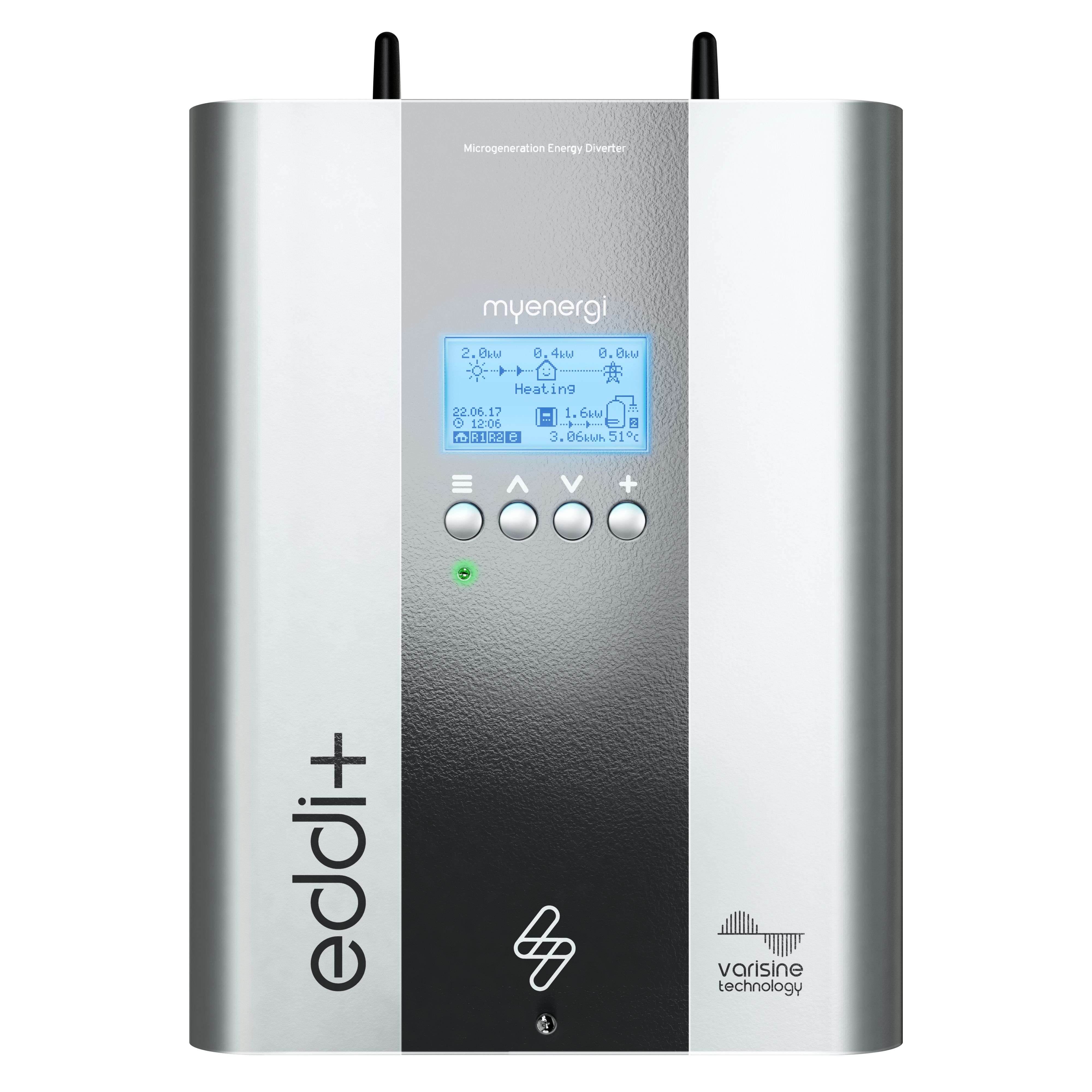 myenergi EDDI-16A3P02H+ Leistungsregler (3-phasig) mit LCD-Display, max. Heizlast 9KW/16A, PV-Überschuss