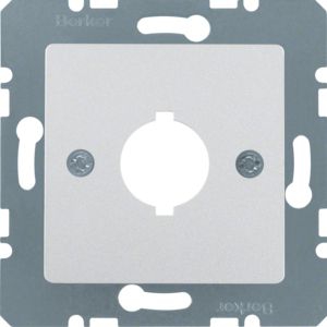 Berker 14311404 Zentralplatte für Melde- und Befehlsgerät Ø 18,8 mm, alu matt