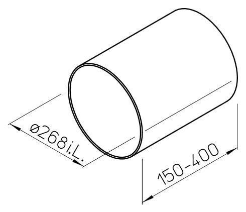 Helios MiniVent WER 225/250 Futterrohr für UP