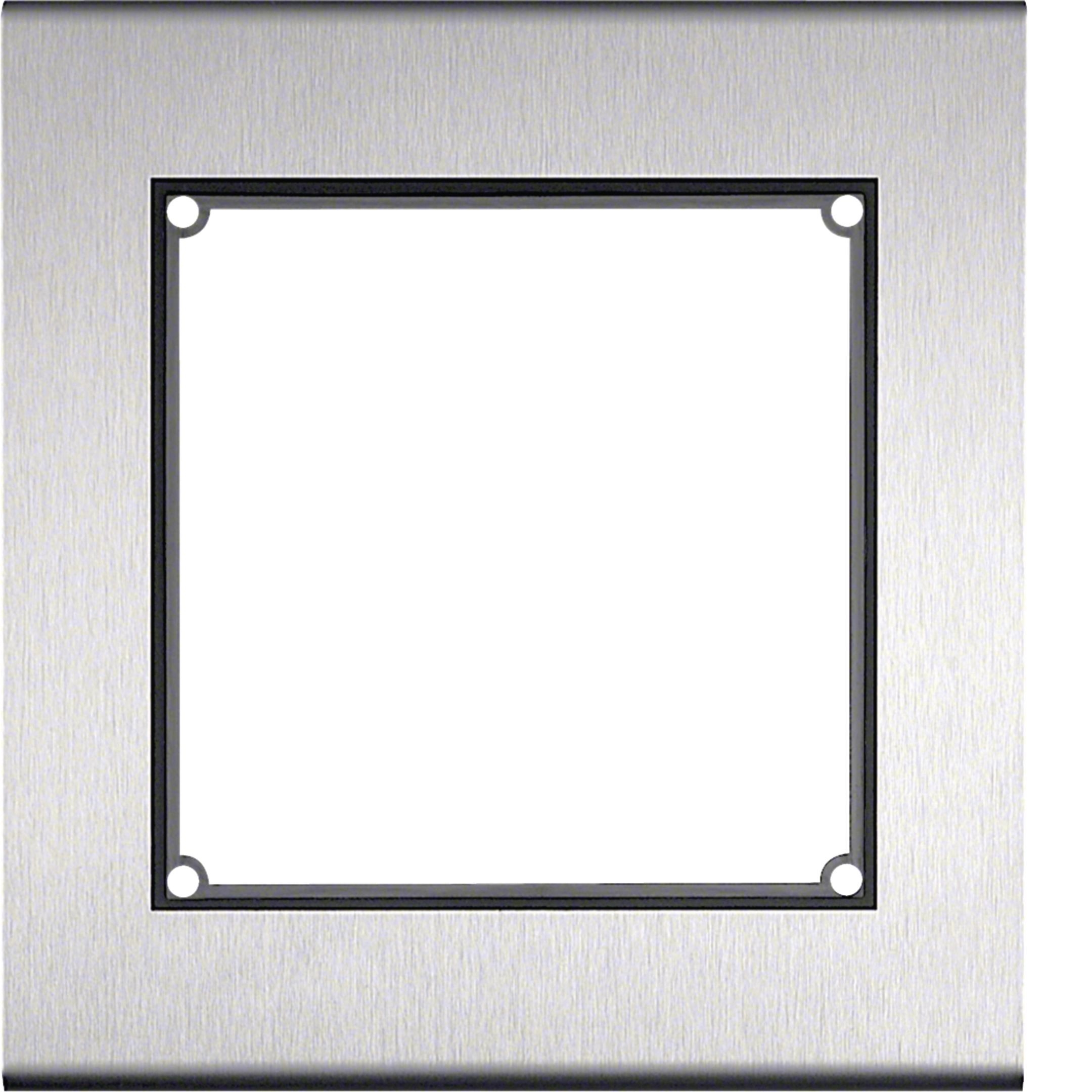 Elcom 4031181 Rahmen 1/1, Aufputz, Edelstahl matt, MODESTA, für Türsprachanlagen