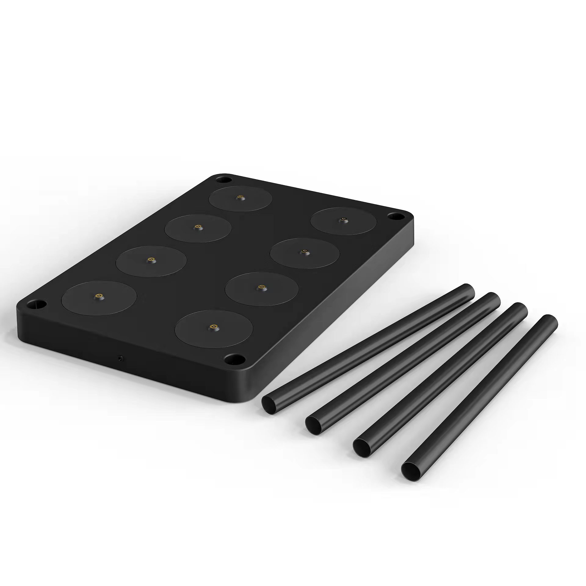 ALED 5702064000006 8-fach Multi-Ladeplatte schwarz für LED-Tischleuchte Calida Nano