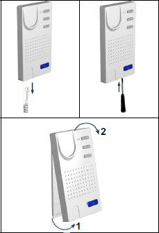 TCS ISW3030-0140 Standard-Innenstation zum Freisprechen, Türtelefon, 13 Ruftöne, LED Anzeige, Ruftonabschaltung, Mithörsperre