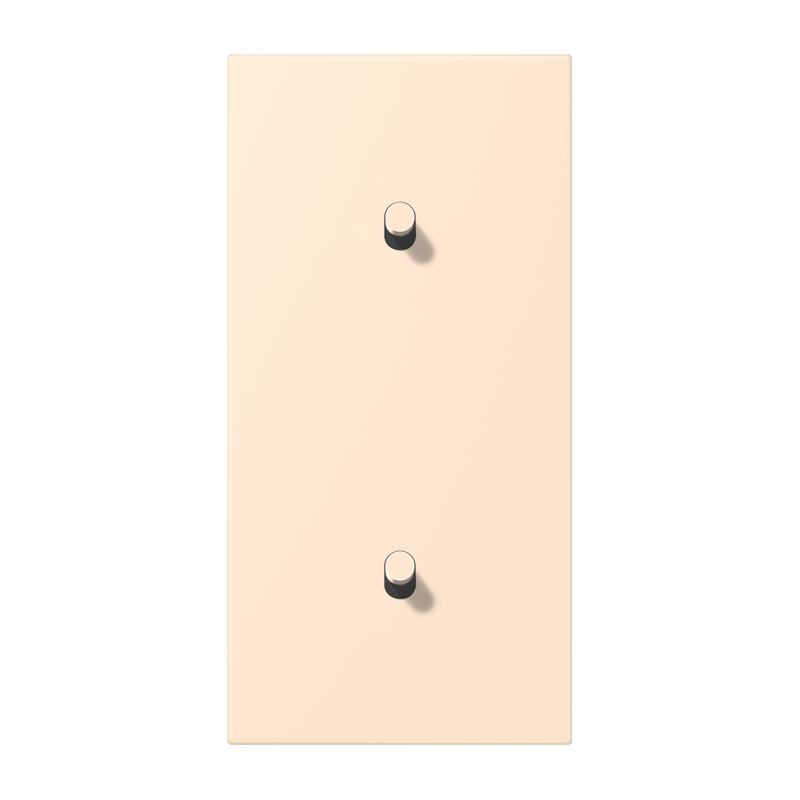 Jung LC12-20R0238 Abdeckung mit Kipphebel "Zylinder", 2 x 1 Kipphebel, senkrecht, terre sienne pâle