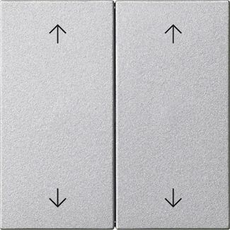 Gira 538726 Wippe 2-fach Pfeile, System 55, Farbe Alu