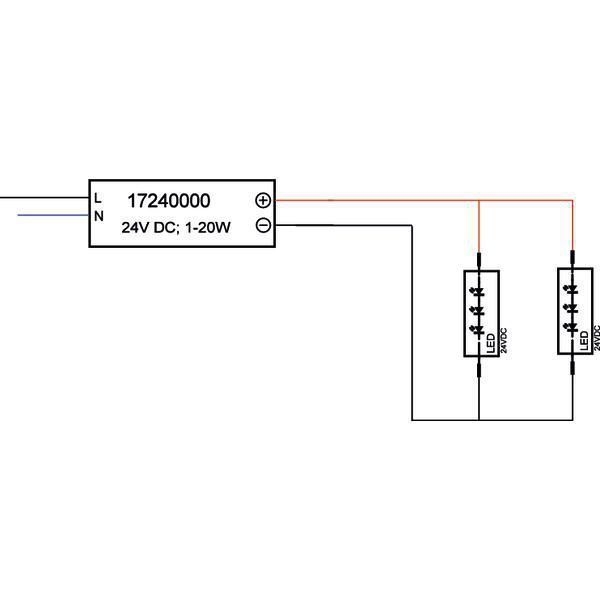 Brumberg 17240000 LED-Netzgerät 1-20 W, 24 V DC, IP20, schaltbar