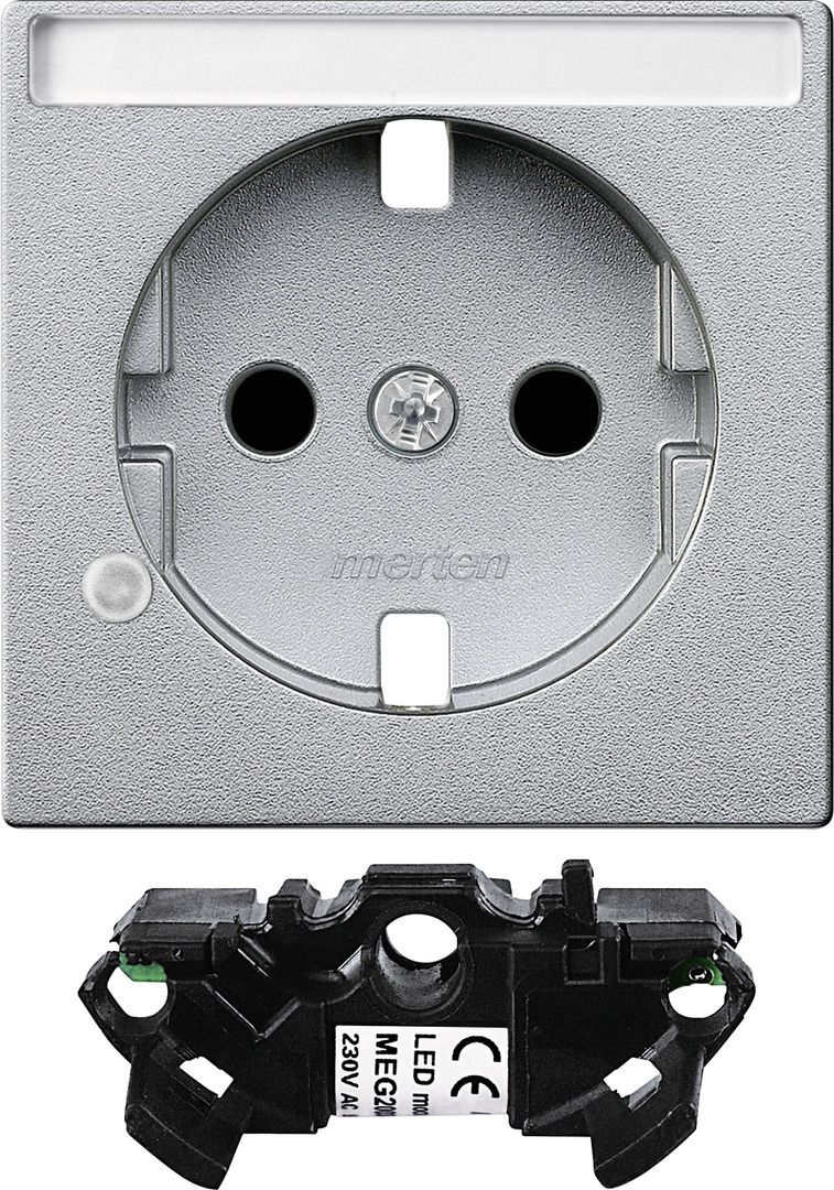 Merten MEG2333-0460 Erweiterungsset Kontrolll. für Schutzkontakt-Steckdosen