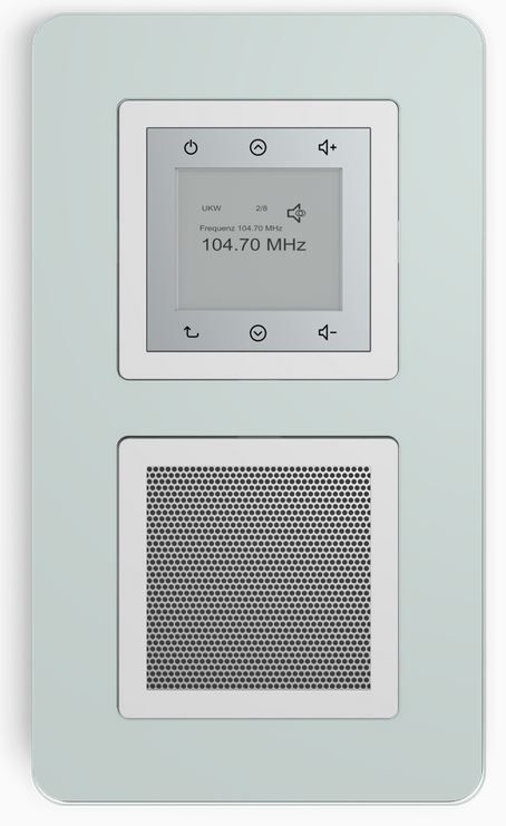 Berker 10126079 Rahmen 2-fach, Q.7, Glas polarweiß