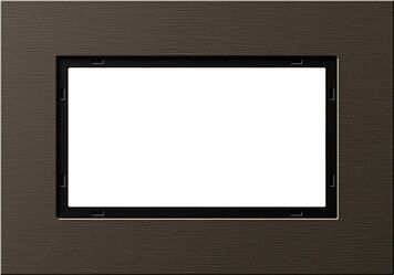 Gira 1001127 Abdeckrahmen 1,5-fach, Gira Esprit, Aluminium Braun (eloxiert)