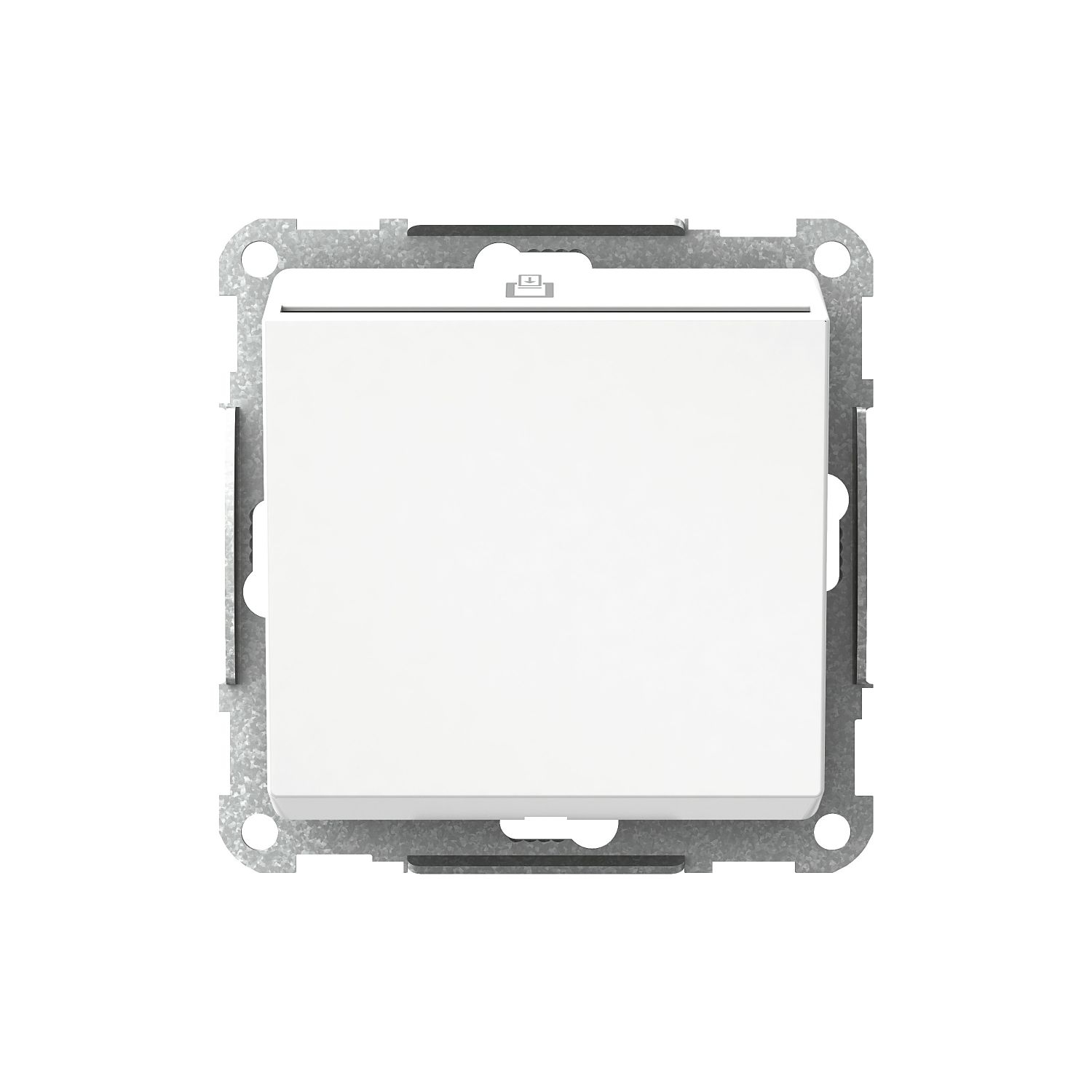 Elso WDE002053 Hotel-Card-Schalter 2-polig mit weißem LED-Licht, Exxact, weiß glänzend