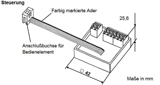 Lunos 040113 Smart Comfort-Steuerung 5/SC-FT für e², ego, RA15-60 inkl. Bedienteil, Feuchte-/Frostschutz, Netzteil erforderlich