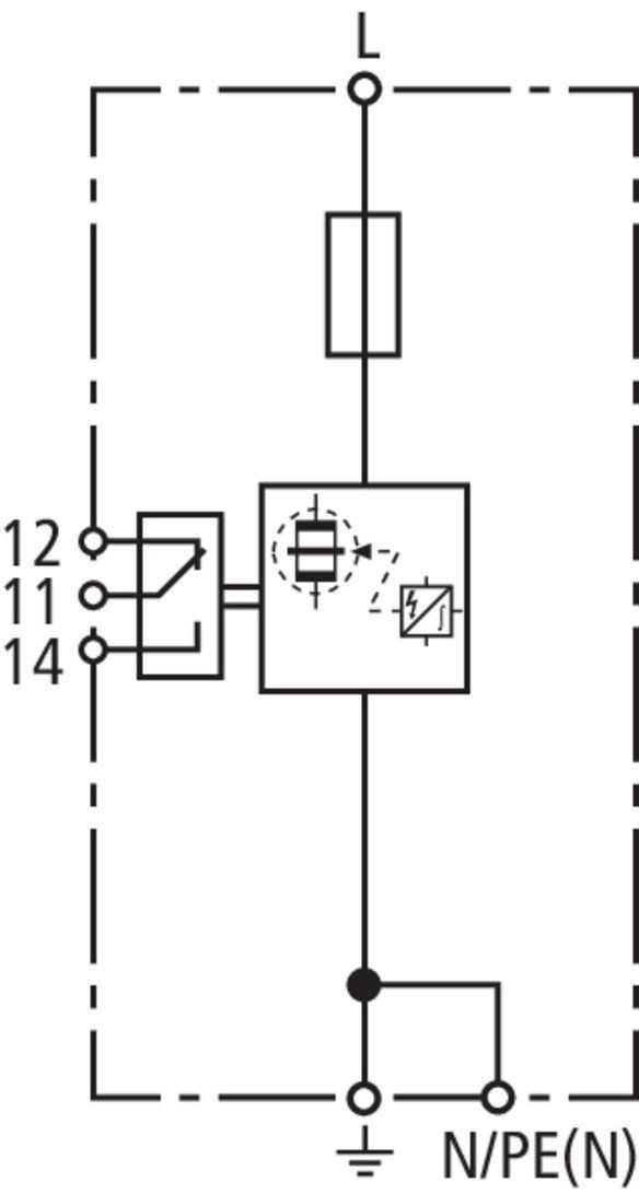 Dehn + Söhne 961176 Koordinierter Blitzstromableiter Typ 1 DEHNbloc Maxi CI 760 V AC m.Vorsicherung