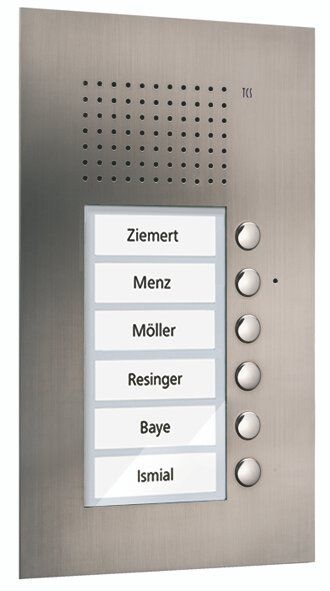 TCS PUK06/1-ES PUK Außenstation Sprechanlage Unterputz für 6 WE