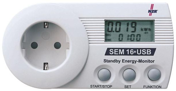 NZR SEM 16+USB Standby-Energy-Monitor, Energieverbrauchszähler
