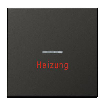 Jung AL2990HAN Wippe mit Lichtleiter, Aufschrift "Heizung", Aluminium lackiert, Serie LS, anthrazit