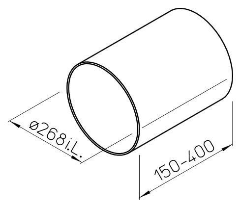 Helios MiniVent WER 225/250 Futterrohr für UP
