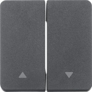 Berker 30753535 Wippe 2-fach mit Aufdruck Symbol Pfeil, W.1, anthrazit