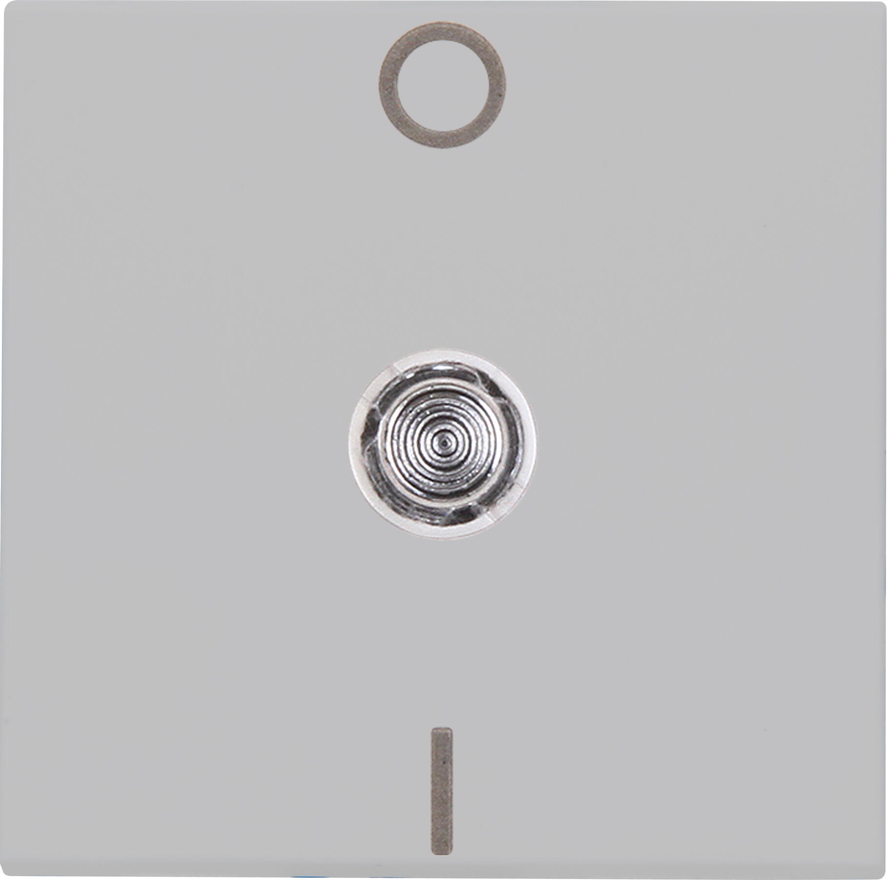 Kopp 491963008 HK07 - Flächenwippe 2-polig mit Linse, Farbe: grau matt