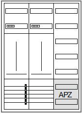 Hager ZB332P25 Zählerschrank 2 ZP 3-Punkt-Befestigung