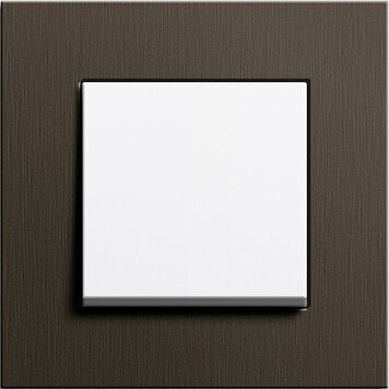 Gira 0212127 Abdeckrahmen 2-fach, Gira Esprit, Aluminium Braun (eloxiert)