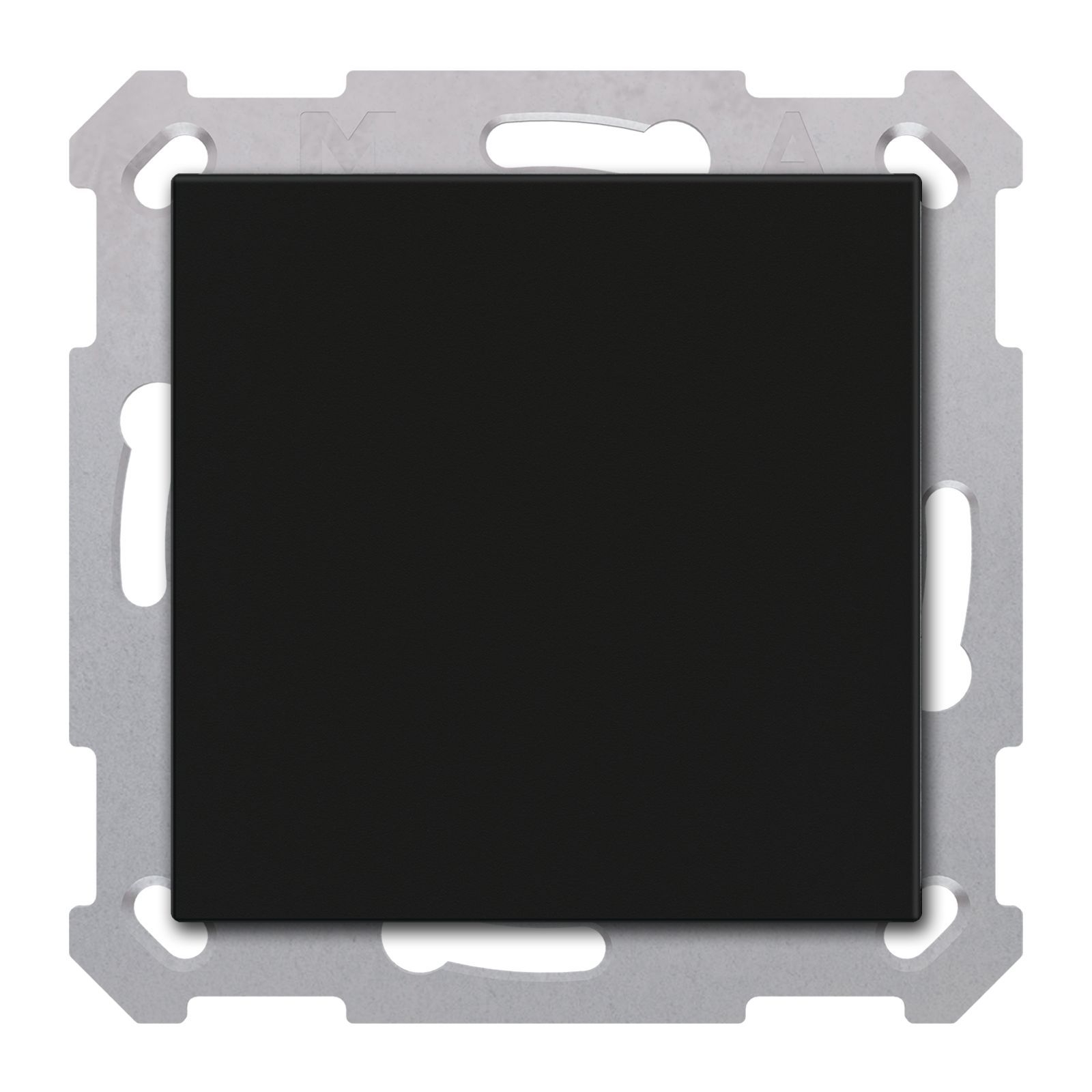 MDT RF-TAL55B106.01S KNX RF+ Taster Light 55 Basic 1-fach, Secure, Schwarz matt, Neutral