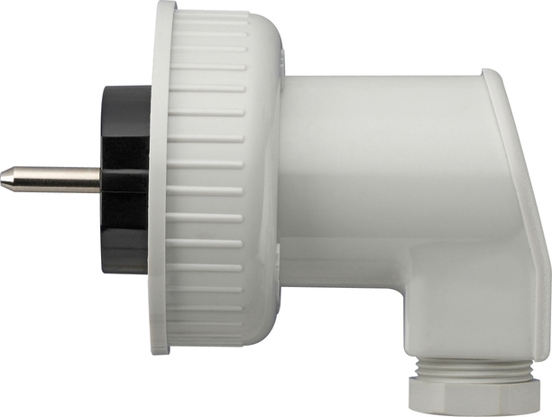 Gira 002031 Schutzkontakt-Stecker für Schutzkontakt-Steckdose mit Bajonettverschluss, grau