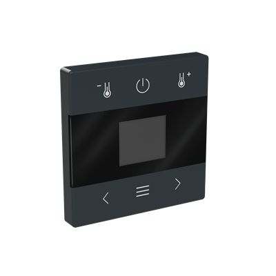 Busch-Jaeger 1794 MDRT-81 Zentralscheibe für Raumtemperaturregler mit Display, Bluetooth, Busch-Flextronics , anthrazit glänzend, Plattform 63