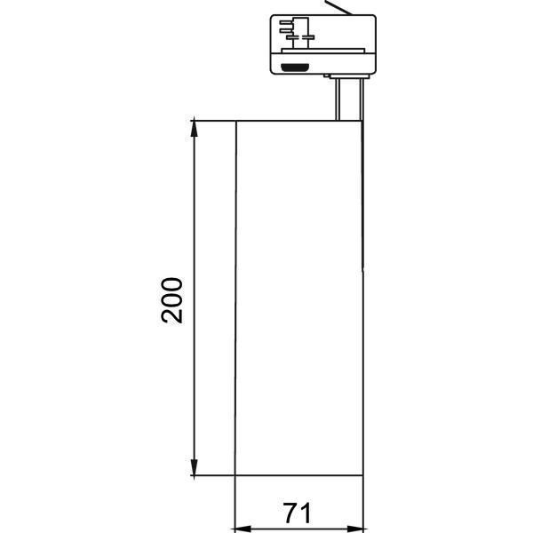 Brumberg 88393173 LED-Schienenstrahler, rund, 23 W, 3000 K, 2.880 lm, weiß