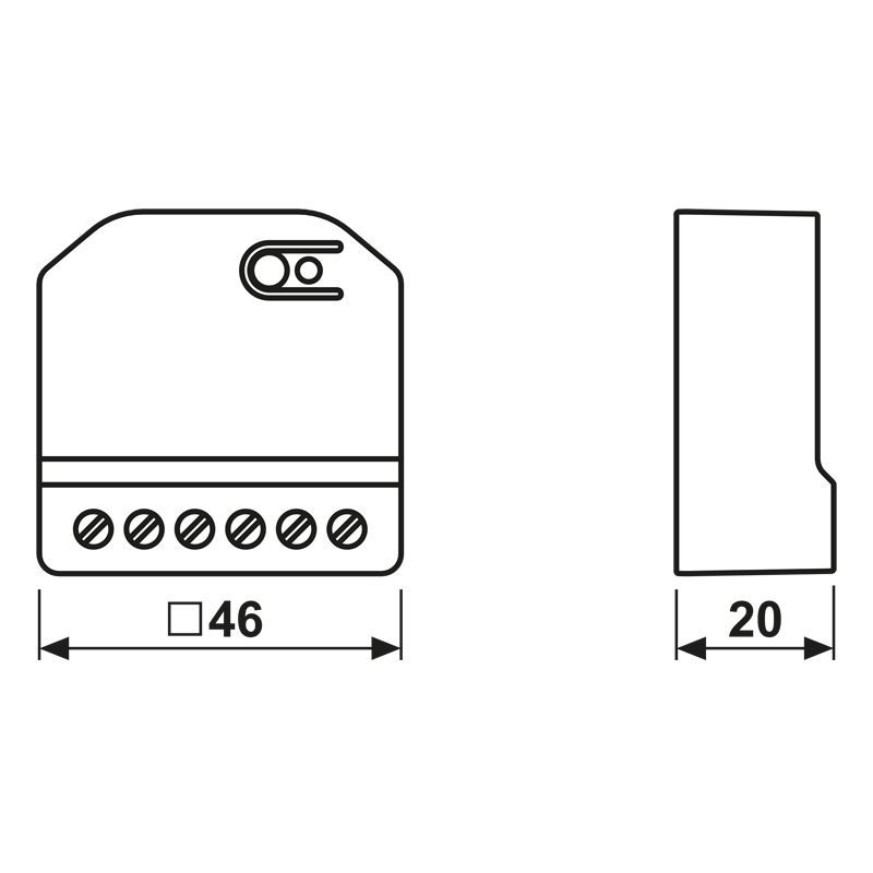 Jung BT P DSTE B2 U Power DALI-2 Steuergerät Tunable White mit 2 Binäreingängen, JUNG HOME Puck