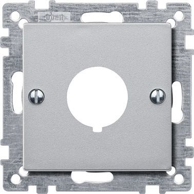 Merten 393960 Zentralplatte für Befehlsgeräte, System M, aluminium