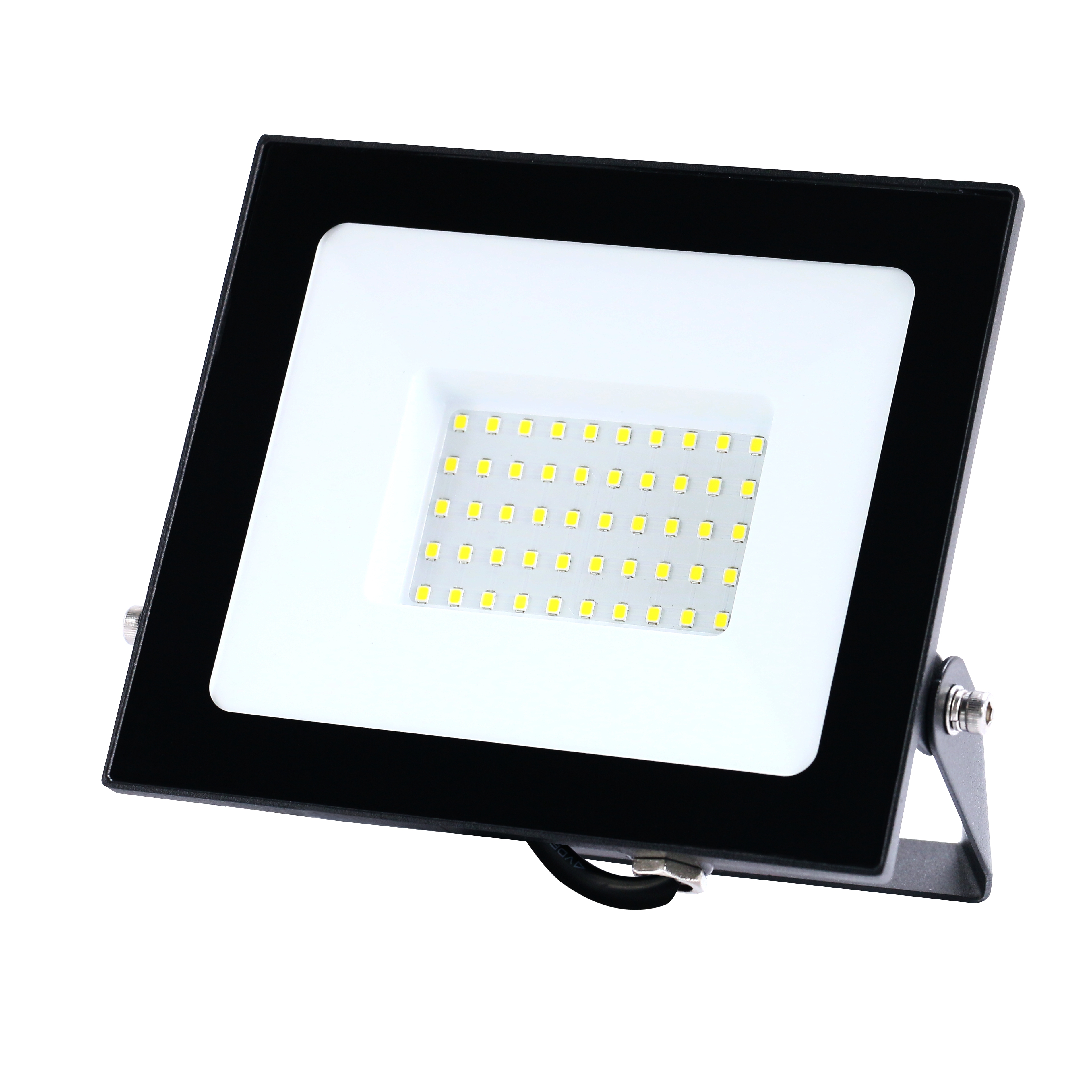 Heitronic VO-501412 LED Flutlichtstrahler BOLTON 2.0, 50 W, 3000 K mit 500mm Anschlusskabel und freien Enden