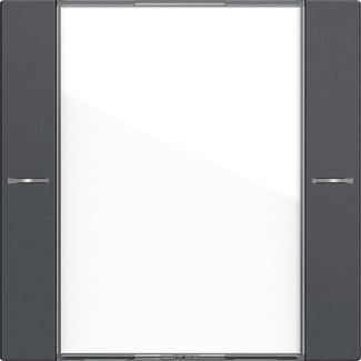 Gira 577128 Wippenset 1-fach Beschriftungsfeld Tastsensor 4.55, Klar/Anthrazit