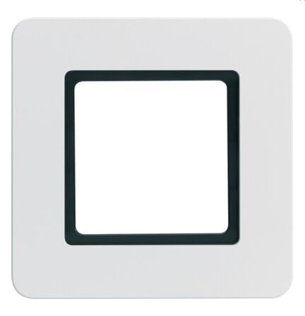 Berker 10116109 Rahmen 1-fach, Q.7,für LED-Beleuchtung durch LED-Modul, polarweiß samt