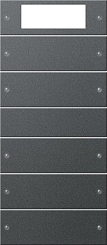 Gira 219528 Wippenset 5-fach Plus (2+3), System 55, anthrazit(lackiert)