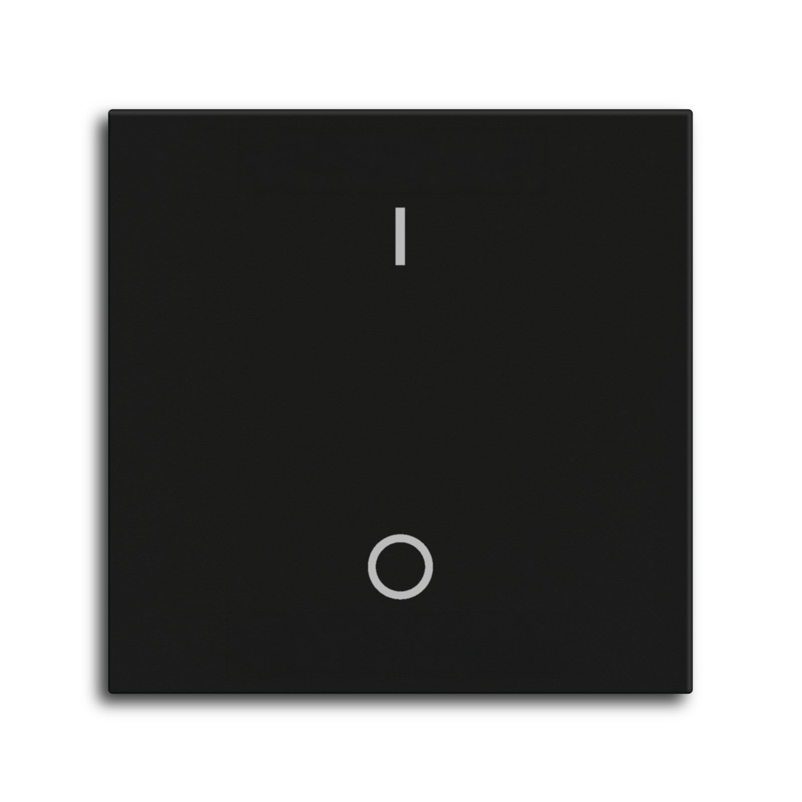MDT TAL-55BW1B06.02 MDT Wippe für KNX Taster Light 55 Basic 1-fach, Schwarz matt, Schalten